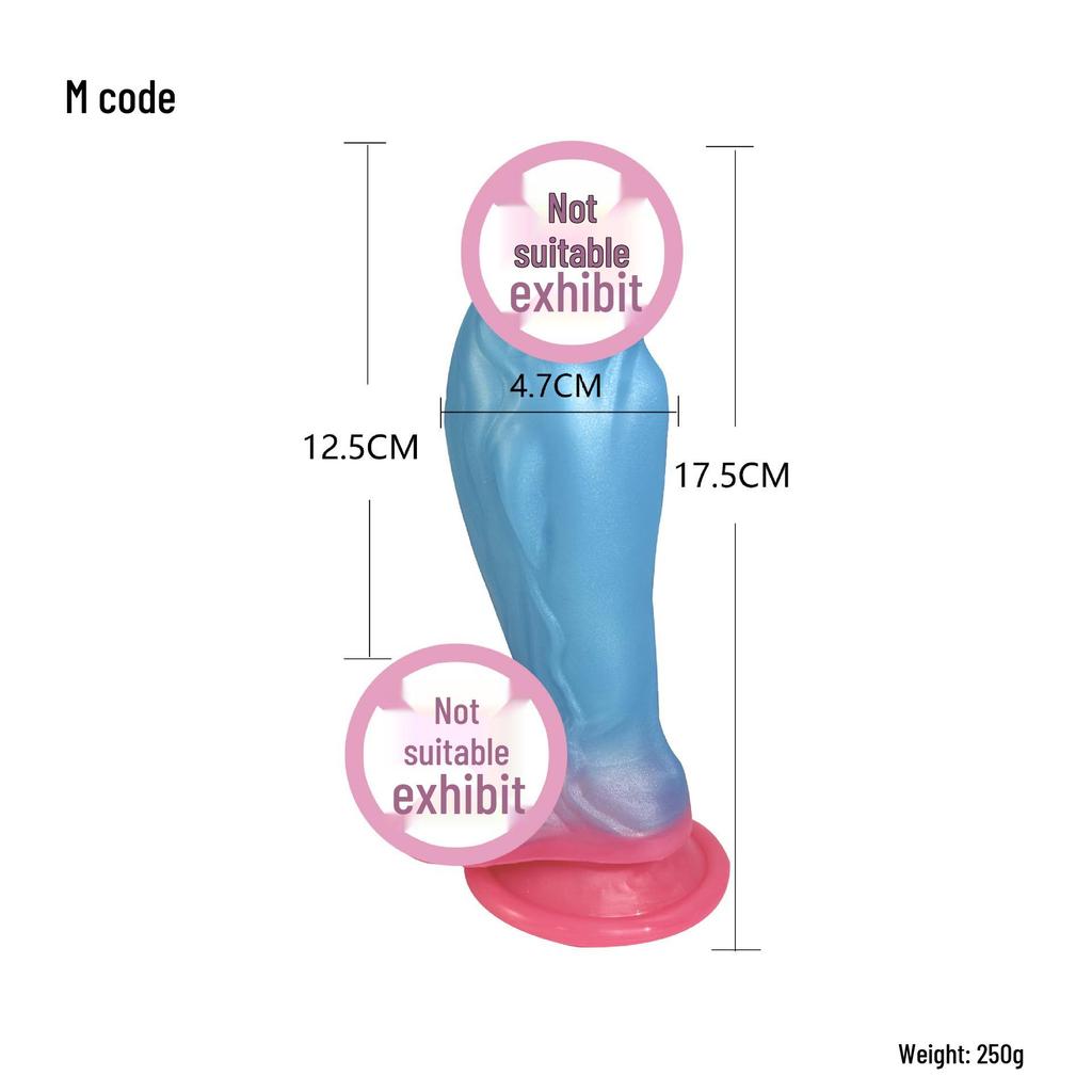 Super Soft Thick Dildo with Big Head - Female Short Masturbator & Anal Plug for Erotic Play