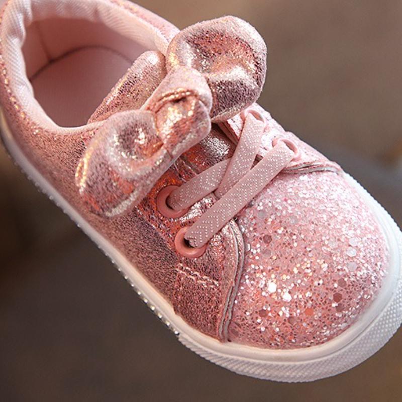 Children's casual shoes autumn new girls' shoe sequined girls' board shoe designer trendy child shoe anti slip girl casual shoes