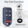Key Fob Keyless Entry Fits for Honda Odyssey 2005-2010 Remote Control Replacement FCC ID:OUCG8D-399H-A P/N:72147-SHJ-A21 5 Buttons