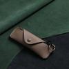Retro PU Leather Glasses Bag with Lanyard Portable Sunglasses Box Storage Bag Anti Pressure Protective Cover for Men Women
