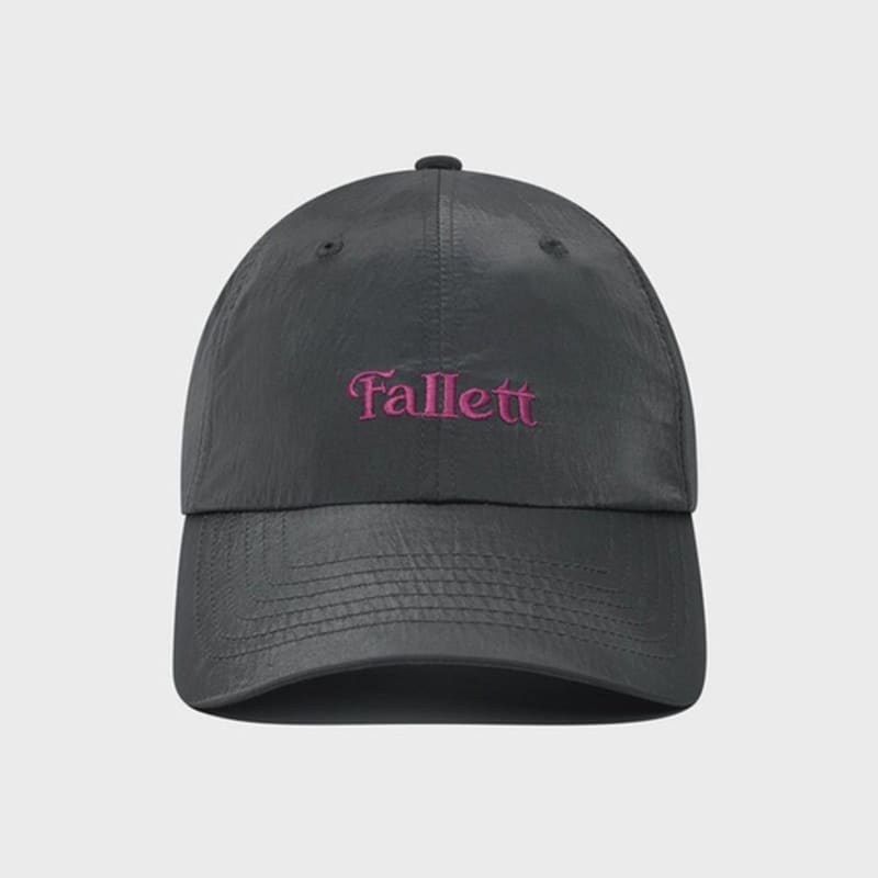 FALLETT Nylon Story Logo Ball Cap Charcoal