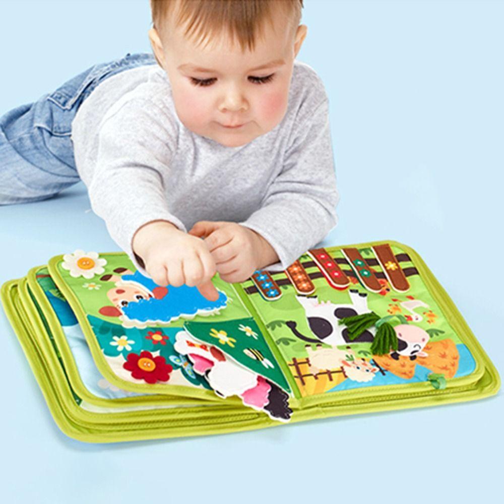 

Stereoscopic Farm Busy Board Cartoon Toddlers Montessori Toys Preschool Learning