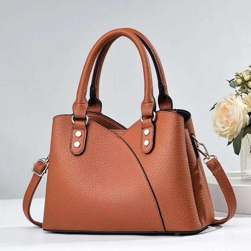 Stylish Multi Layer Mom Bag Large Capacity Pu Tote For Women In Chic Black Beige Wine Red