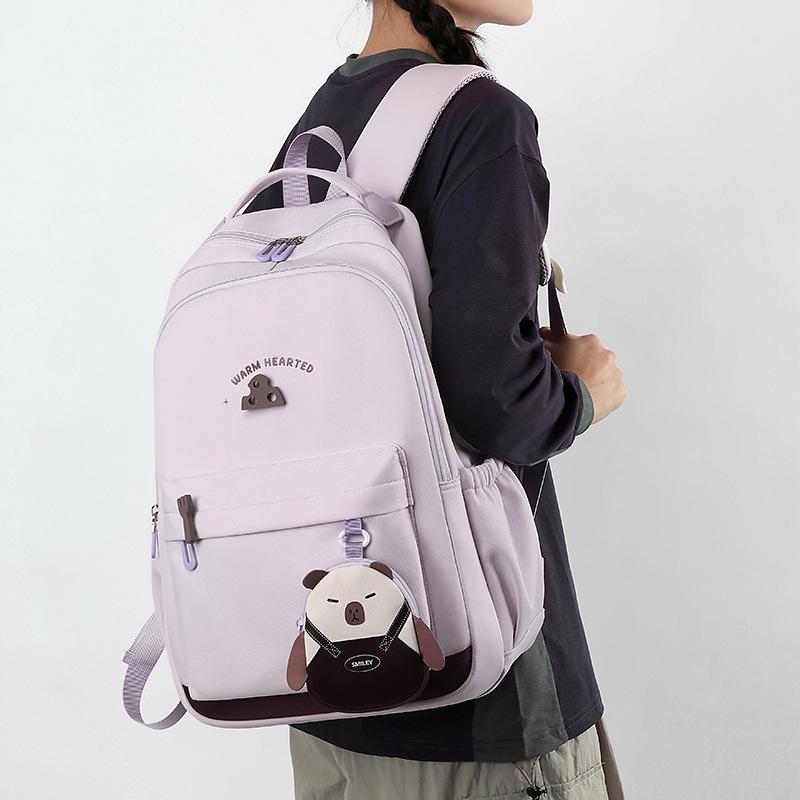 Schulranzen mit großer Kapazität für Studenten, Herren- und Damen-Rucksack mit Farbkontrast