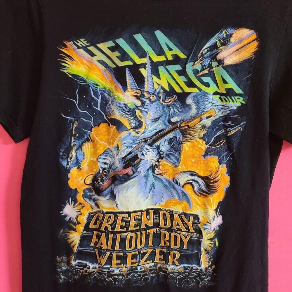 Футболка Hella Mega Tour Weezer Fall Out Boy Хлопковая футболка S до 4XL US534 Унисекс футболка XXL