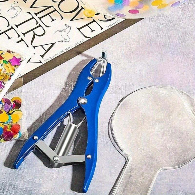 1PC Balloon Expander Pliers Balloon Stuffing Tool Blue Stainless Steel Balloon Stretcher Sequin Filling Pliers for Filling Balloon Sequins Petals