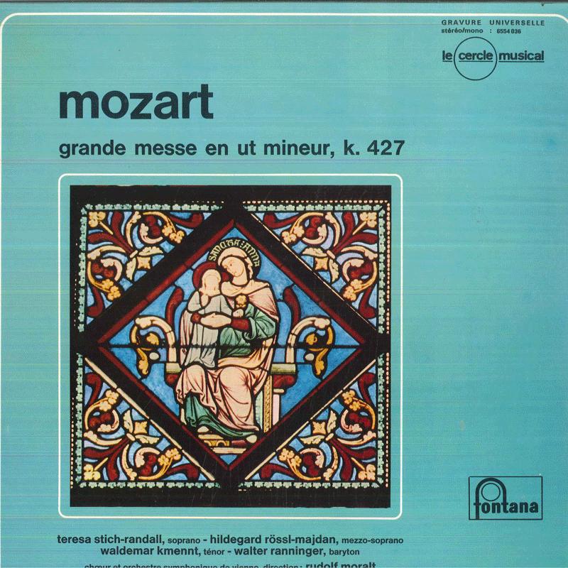 

LP Record WIENER AKADEMIE KAMMERCHOR RUDOLF Mozart Grande Messe En Ut Mineur K 6554036 FONTANA France Classical Used