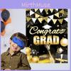 Black Gold Graduation Party Blindfold Game Poster Set With Poster Stickers For Graduation Season Celebration