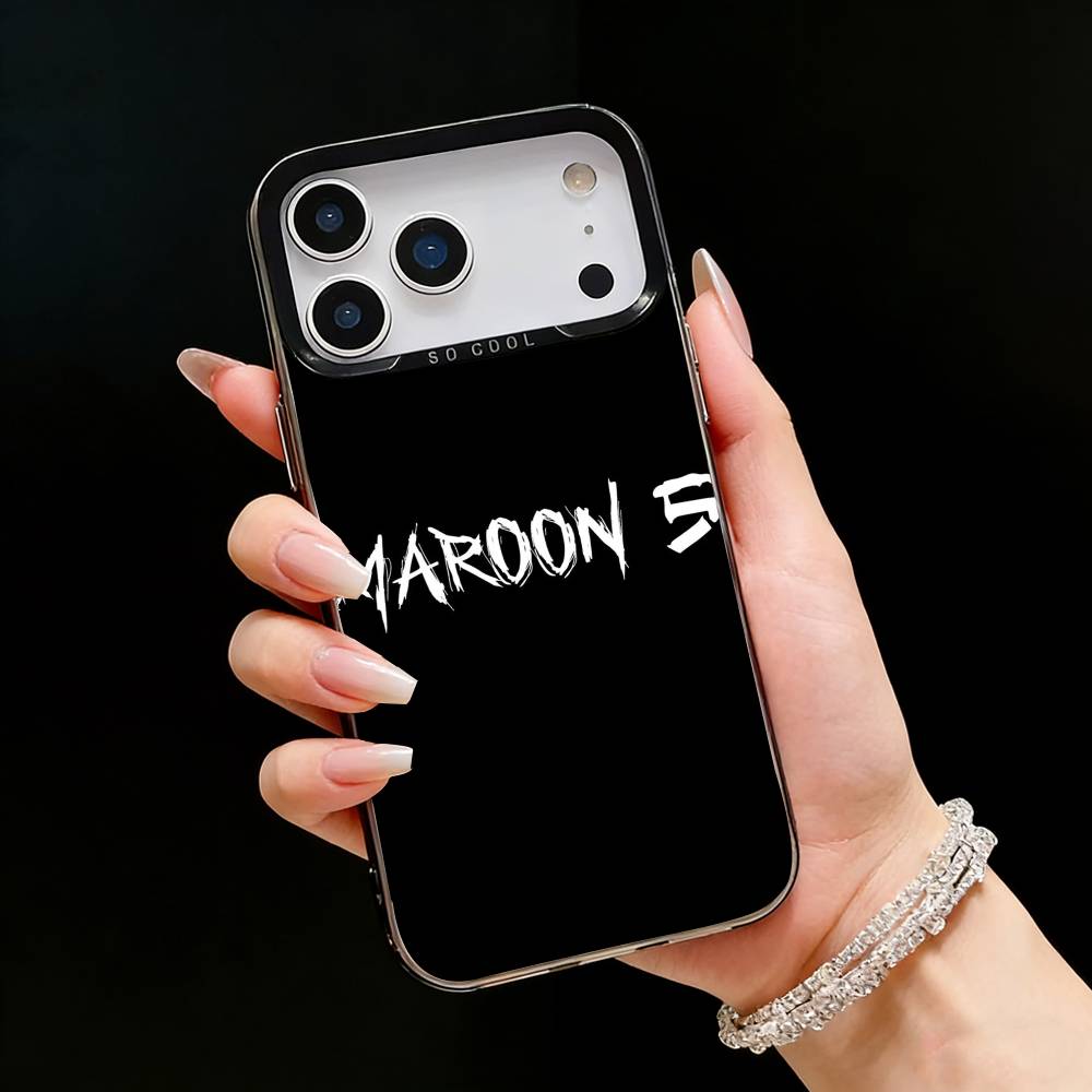 M-Maroon 5 Band A-Adam Levine Phone Case For iPhone17, 16,15,14,13,12 Pro Max Black Candy Matte Shockproof Cover