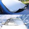 Car Sun Shade for Front Windshield Coverage, Foldable Nylon Window Sun Blocking Screen for Outdoor Parking, Easy Storage