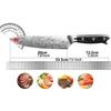 Professional Japanese knives high quality Damascus steel textured kitchen knives sharp meat cutting knives chefs Santoku knives