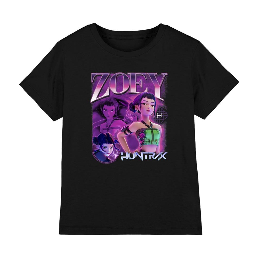 K-Pop Demon Hunters Huntrix HuntrX Zoey Bootleg Kids T Shirt Black S