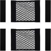 2PCS Car Mesh Cargo Storage Net, 11.81" X 9.84" Elastic Stretchable Automotive Organizer Pouch Bag with Tape Stickers, Universal Vehicle Wall Sticker