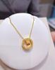 New Year Lucky Slim Waist Golden Fish Scale Pendant with Eye