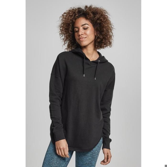 Sweatshirt À Capuche - Urban Classics - Oversized - Gris Foncé - 60% Coton - 40% Polyester
