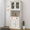 Vidaxl Sideboard Vigo, Weiß, 78X40X175 Cm, Massives Kiefernholz