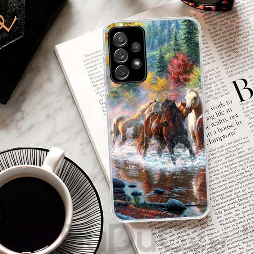 Horse Great Beauty Galloping Cover For Samsung Galaxy A51 A50 A71 A70 Phone Case A21S A31 A41 A10 A20E A30 A40 A01 A11 A6 A7 A8