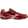 Mizuno Monarcida NEO SALA SELECT TF Futsal Ruby Red x 3E Shoes, Grass, Indoor, Wide, Indoor, White, 23.5 cm,