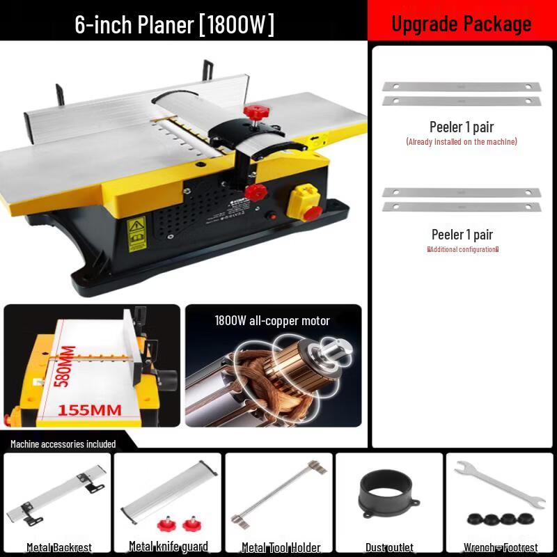 Jiasure Benchtop Electric Planer CN plug (adapter included)
