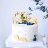 10pcs Plastic Giltter Happy Birthday Cake Topper Bling Decoration Sign Happy Birthday Acrylic Cake Topper Birthday Dessert Decor