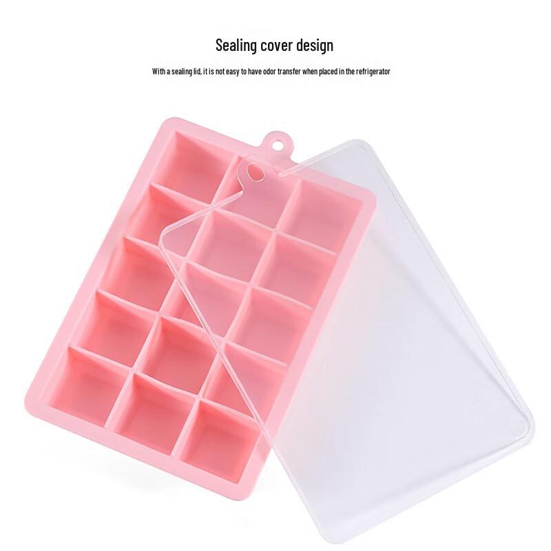 Silicone Ice Cube Tray Set with Lids