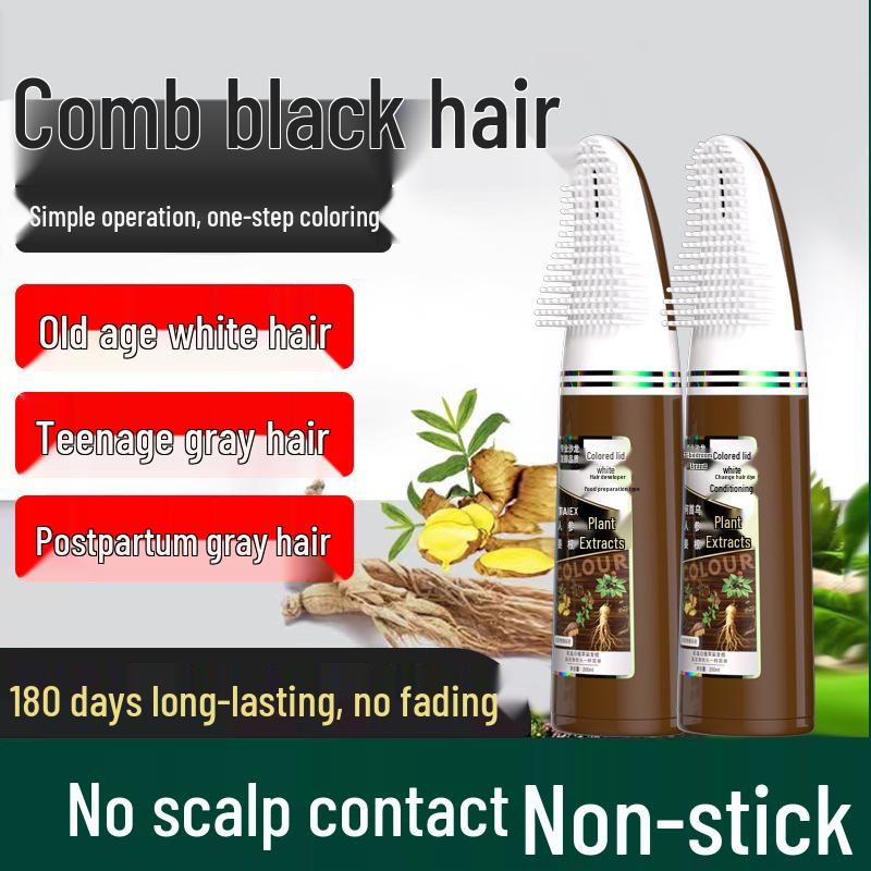 Plant-Based Hair Dye Cream: Gentle, DIY White One-Comb Colorant
