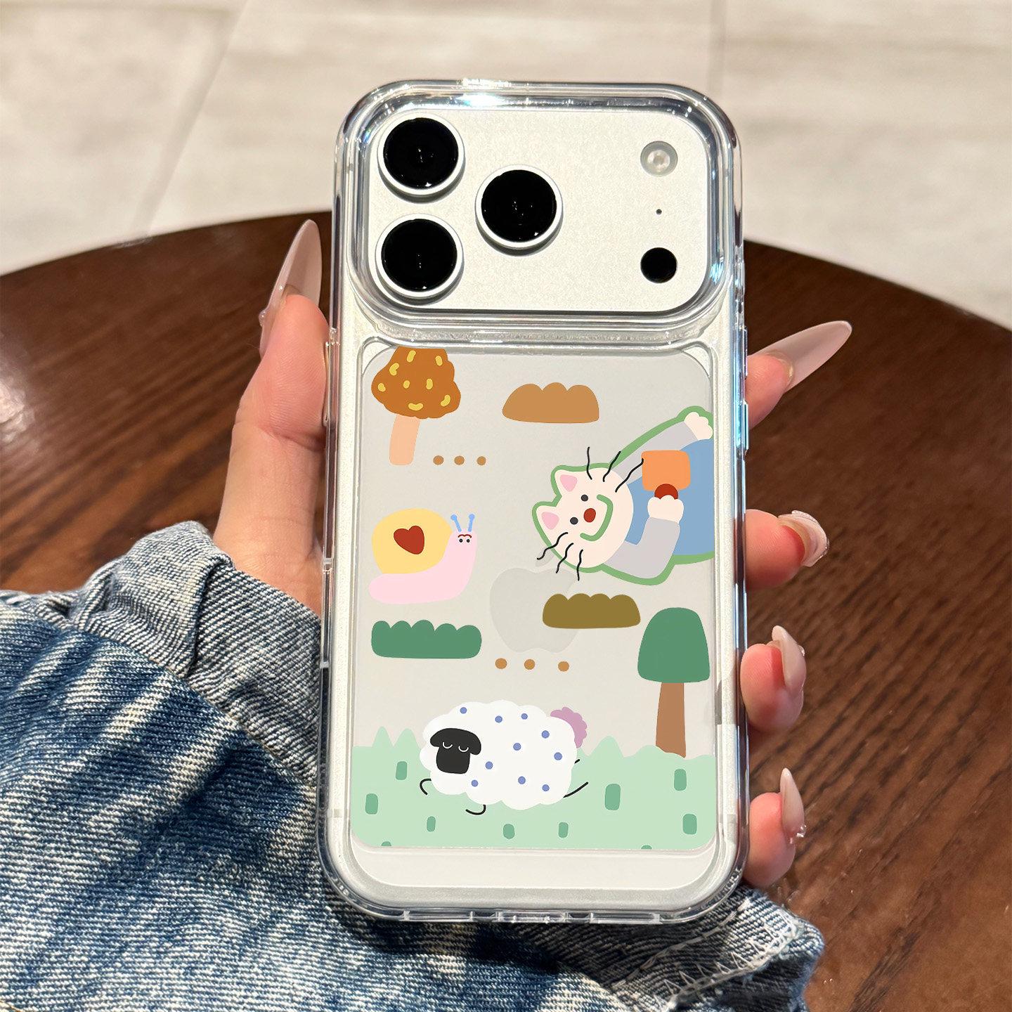 

Color Block Animal Design Phone Case for iPhone 17 Pro Max & 16 Pro - Full Coverage, Premium Feel. iPhone 17 Pro Max