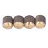 4Pcs Electric Guitar Knob Metal Volume Tone Control Dome Guitar Knob Replacement 6mm 0.24in