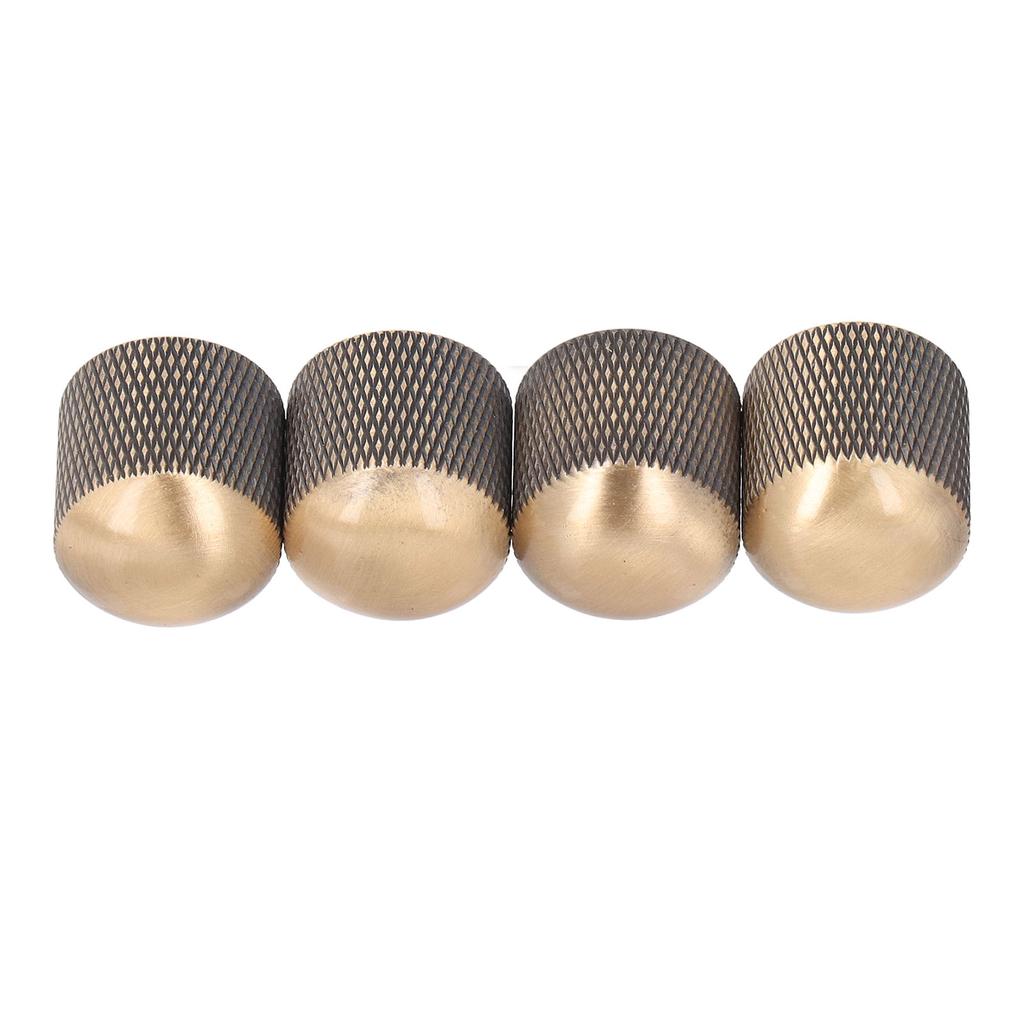 4Pcs Electric Guitar Knob Metal Volume Tone Control Dome Guitar Knob Replacement 6mm 0.24in