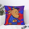 1 Stück Cartoon-Kissenbezug, Polyester 2D beidseitiger Druck, Kräftiges Pop-Art-Stil-Design, Perfektes Geschenk für Cartoon-Liebhaber & Freunde,