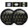 Universal 7'' Round LED Headlight for  LJ 1997-2018 SUV Car Fog Light LED Headlights ith /Lo Beam DRL  Eye