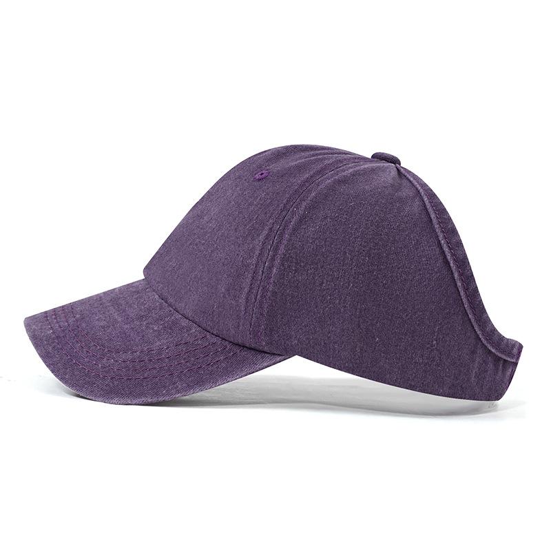 Custom Logo Half Top Baseball Cap Distressed Washed Cotton Breathable Empty Top Duckbill Sun Cap Sports Gorras Golf Yoga Hat