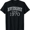 Awesome Since 1970 Vintage Style Born In 1970 Birthday Gift T-Shirt