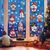 Xmas Window Clings 9 Sheets Christmas Window Decals Stickers Cute Christmas Window Decorations Xmas Santa Snowflake