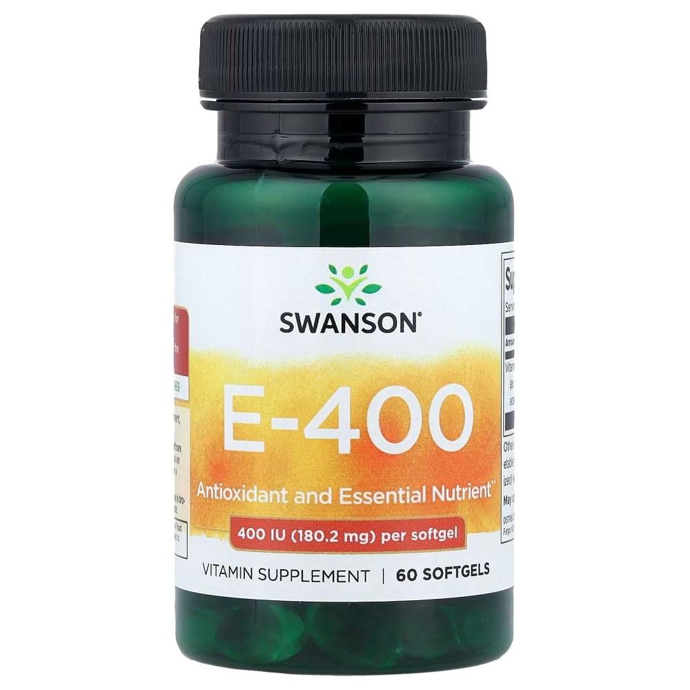 Swanson Vitamin E 90mg 200IU Softgels 60 Tablets (6 pcs)