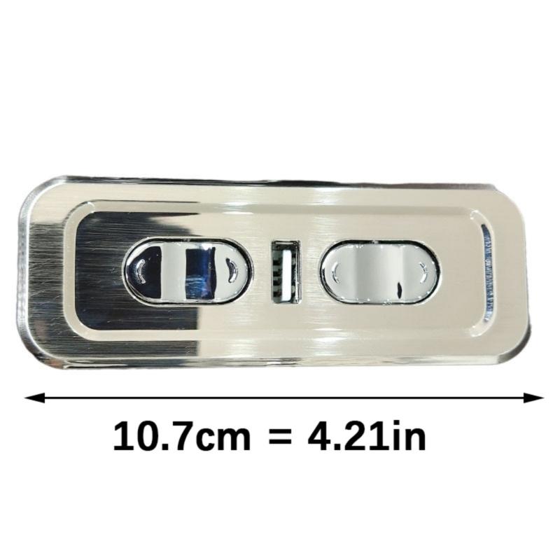 ABS Electric Recliner Switches Double Motor Controllers Silents Operations USB Charging Ergonomic Handheld Designs