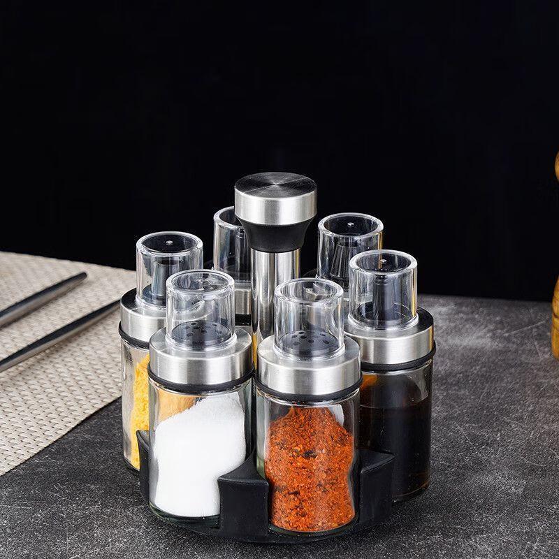NIVORCE 6-Piece Glass Seasoning Set