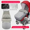 4-in-1 Stroller Footmuff Baby Sleeping Bag, Detachable Foot Opening, 300g Thick Ultra-fine Fleece