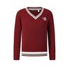 Fila Tennis Fashion Minimalist Classic Retro Sports College Style Casual Versatile Comfortable Knitted Loose Sweater Unisex Sweater A11U613401FRD