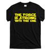 Europeiska storlekar Herr "Kraften är stark hos denna" Grafisk T-shirt - Svart, Mjuk, Andningsbar, Lättviktig - Avslappnad Rundhalsad Kortärmad