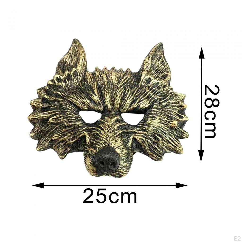 Scary WereMask Wolfs Mask Novelty Creative Props Comfortable Fancy Dress Half Face Costume for