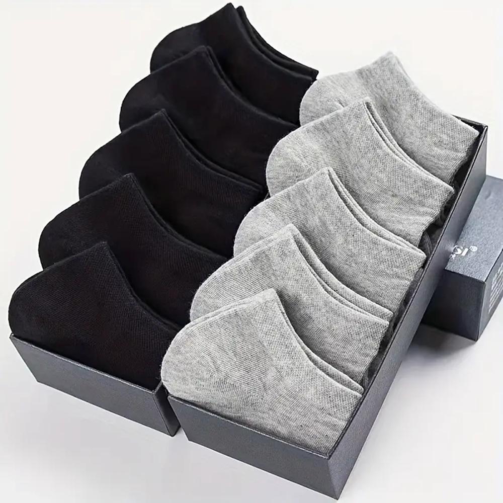 10/40 Paar Herren Bootssocken Business Sport Schweißabsorption Reif Sommer Herbst Einfarbig Pillingfrei Vielseitige Knöchelsocken