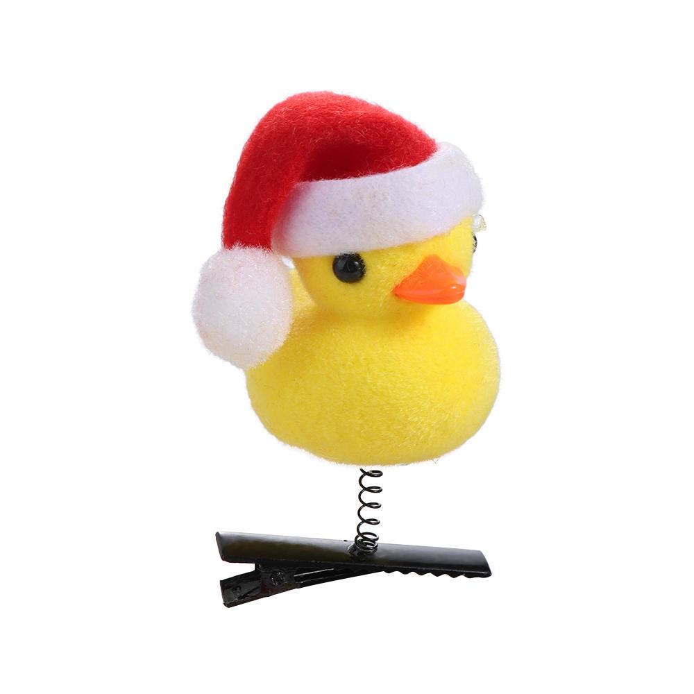 Fashion Flower Duck Hair Clips Plush Cap Chicken Side Barrettes Hair Accessories Funny Cartoon Duckbill Clips Party