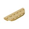10PCS 18980 Plate Round Corner 2 x 6 Double Block Moc Color Compatible with Brick DIY Children's Toy Assembly