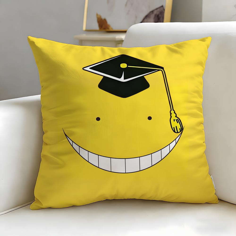 Federa Cuscino Anime Assassination Classroom Morbida Facile da Lavare Versatile per Divano Letto Viaggio e Ufficio