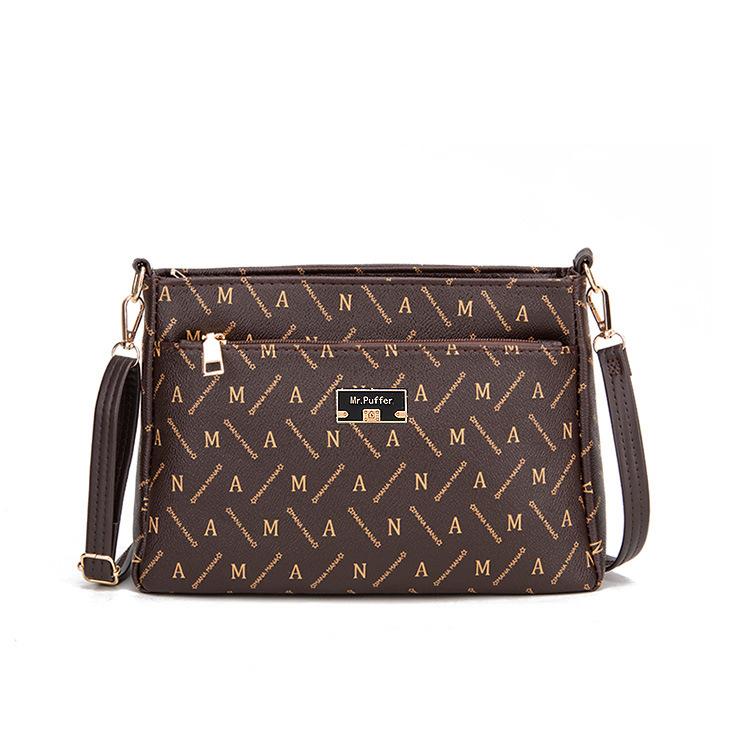 Women's Bag Large Capacity Mom Bag Fashion Printed Women's Shoulder Bag Middle-aged Diagonal Straddle Bag