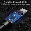 Super Speed 20Gbps Data Transmission 4K Video 240W 100W 5A Fast Charging USB C Cable To USB C Kabel Nylon Braided