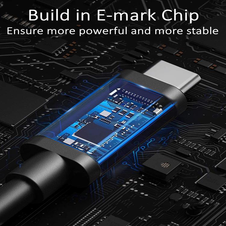 Super Speed 20Gbps Data Transmission 4K Video 240W 100W 5A Fast Charging USB C Cable To USB C Kabel Nylon Braided