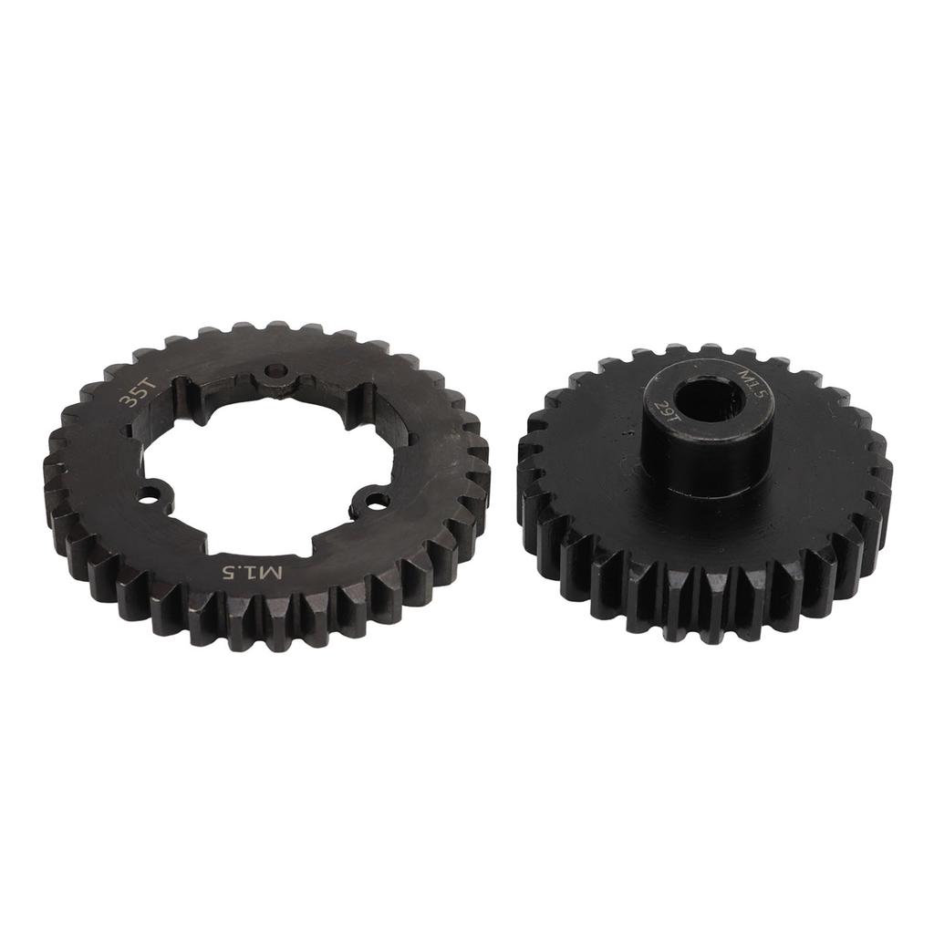 RC 35T Spur Gear Steel Wear Resistant Fine Workmanship M1.5 RC Spur Gear Pinion Set for TRAXXAS 15