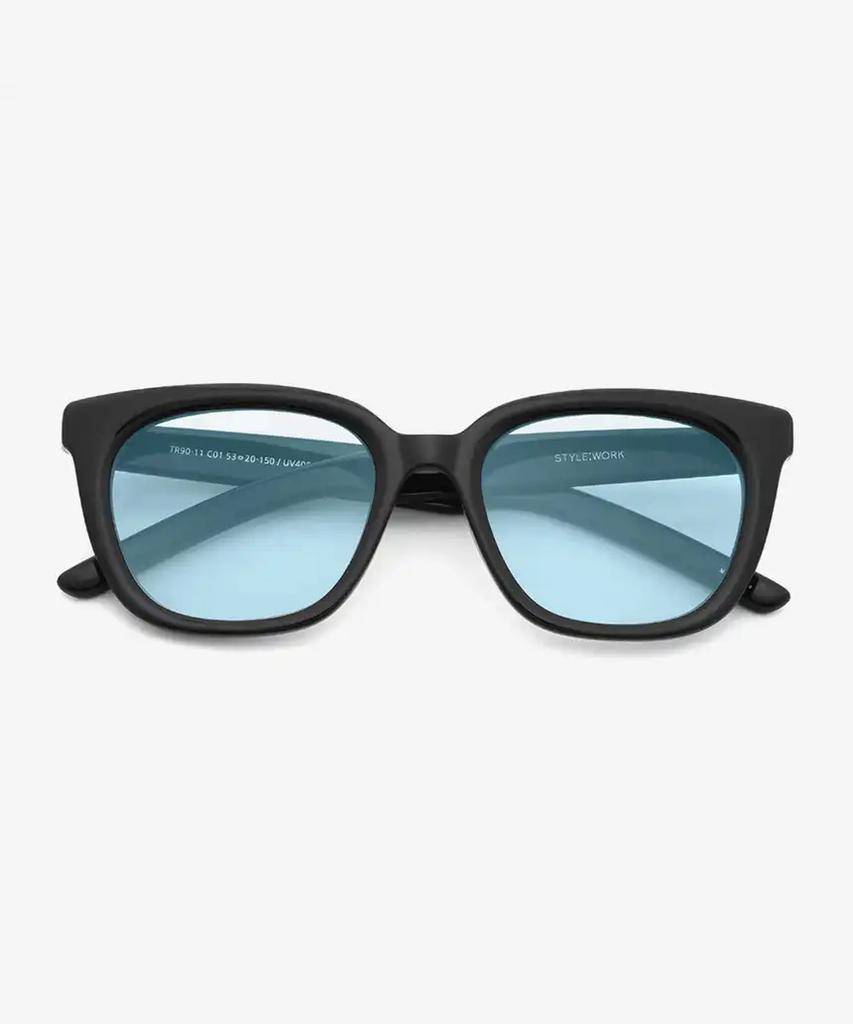 Seutailwokeu Blue Tint Style Work Tr90-11 C1_Blue Style Work Sunglasses